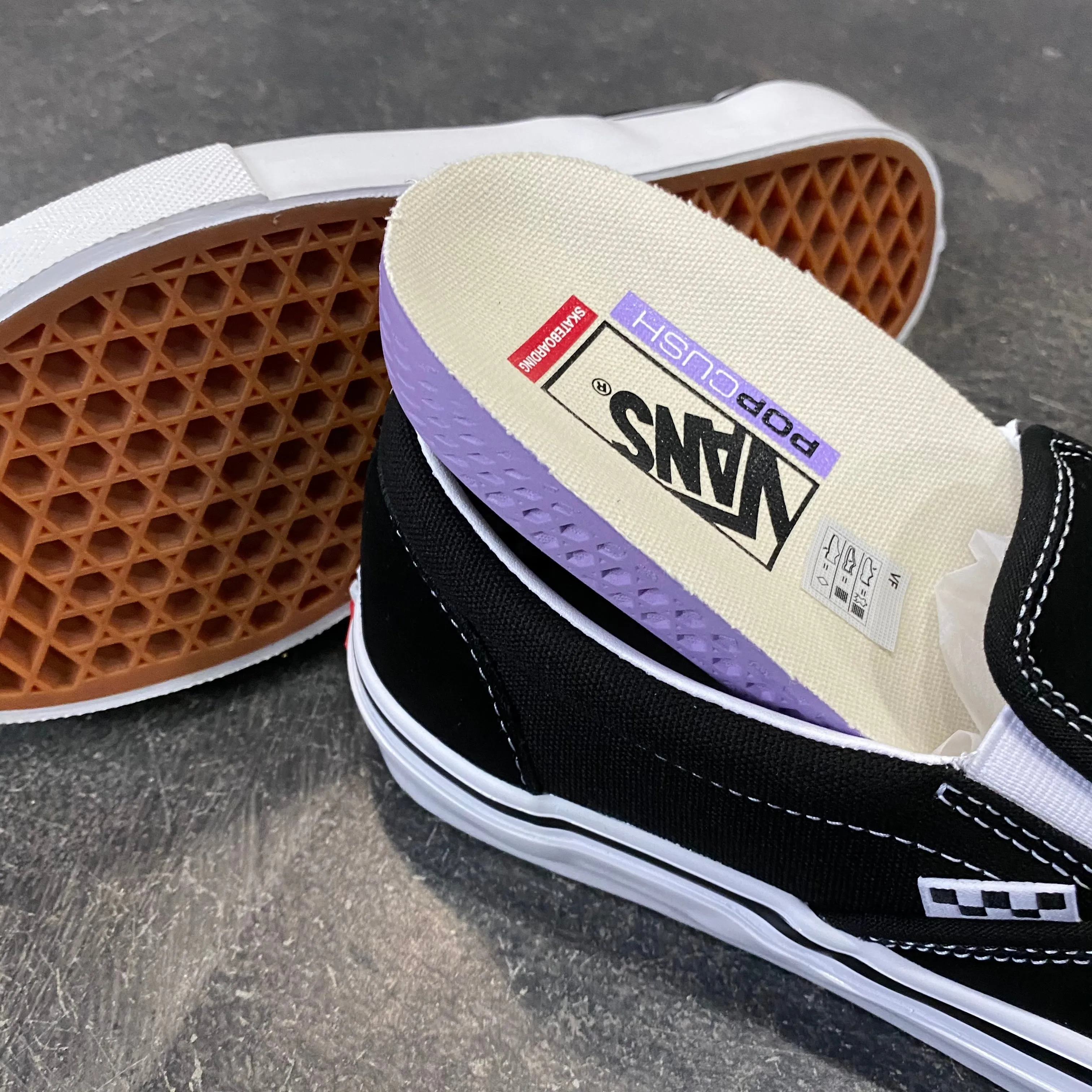 Vans Skate Slip On Black/White SALE