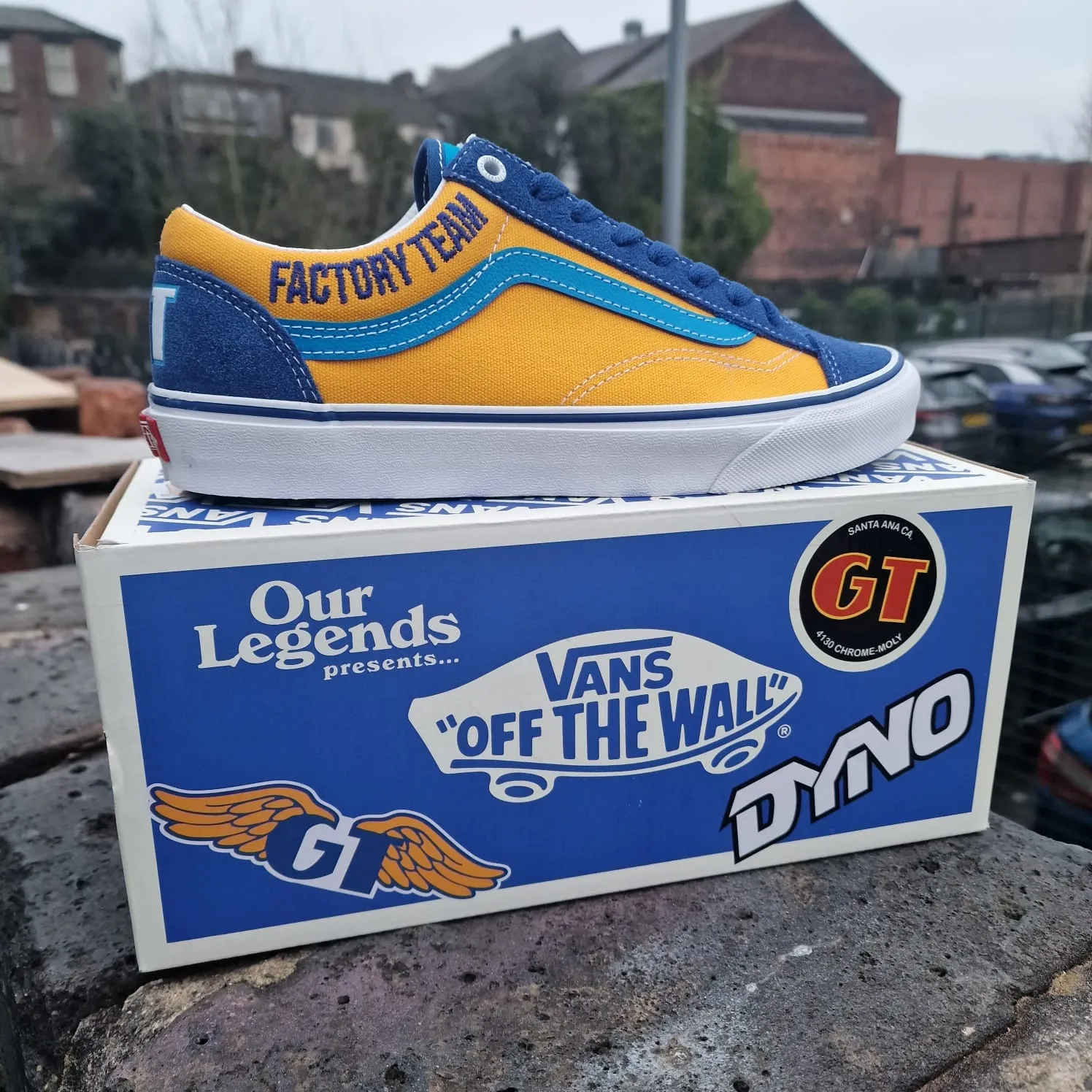 Vans x Our Legends GT Style 36 Shoes Blue / Yellow