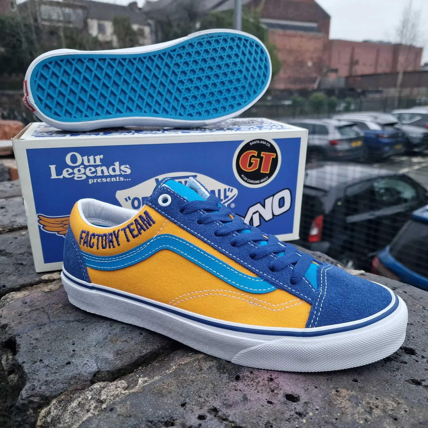 Vans x Our Legends GT Style 36 Shoes Blue / Yellow