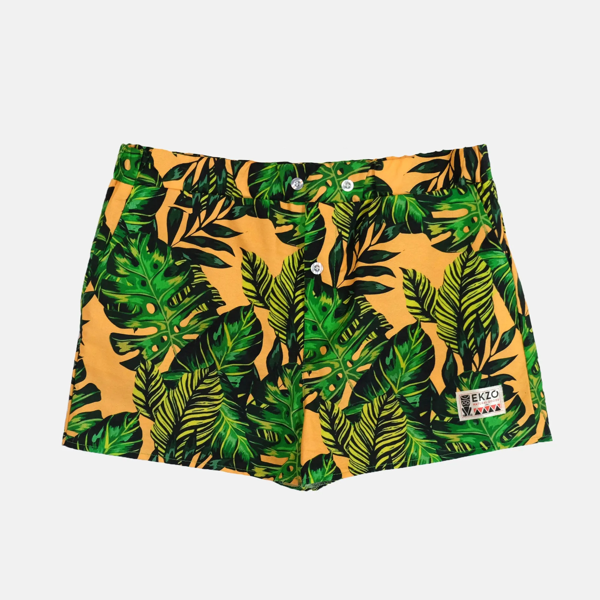 Vintage EKZOTIC Shorts - Orange Palms